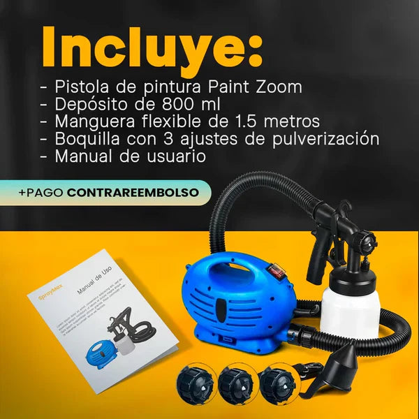 SprayMax – Pistola de Pulverización de Alta Presión con Compresor Integrado