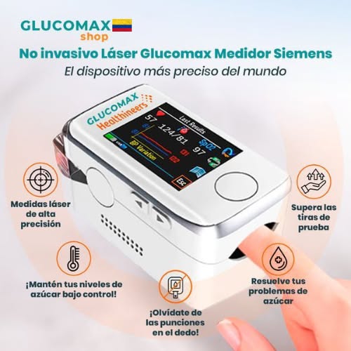 Medidor Láser Para Glucosa en Sangre No Invasivo GlucoMax - No Más Pinchadas DESCUENTO CIERRE DE TIENDA SOLO HOY HASTA 23:59!!! + REGALO SOPRESA